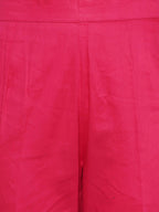 Women Republic Pink Cotton Silk Embroidered and Embellished Coord Set - Distacart