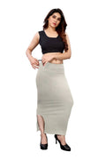 Vamika White Cotton Lycra Petticoat - Distacart