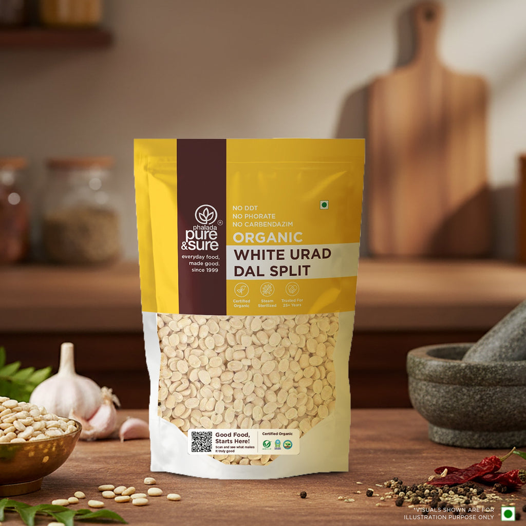 Pure & Sure Organic White Urad Dal Split - Distacart