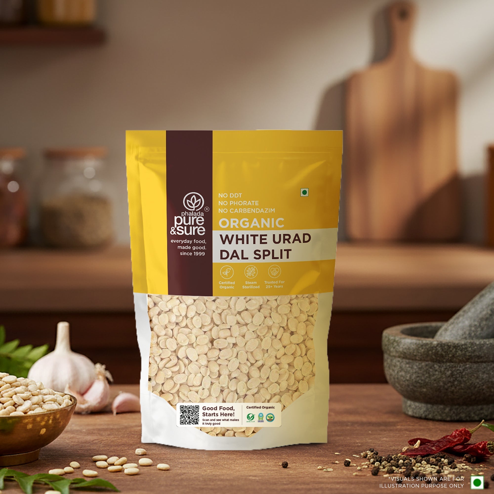 Pure & Sure Organic White Urad Dal Split - Distacart