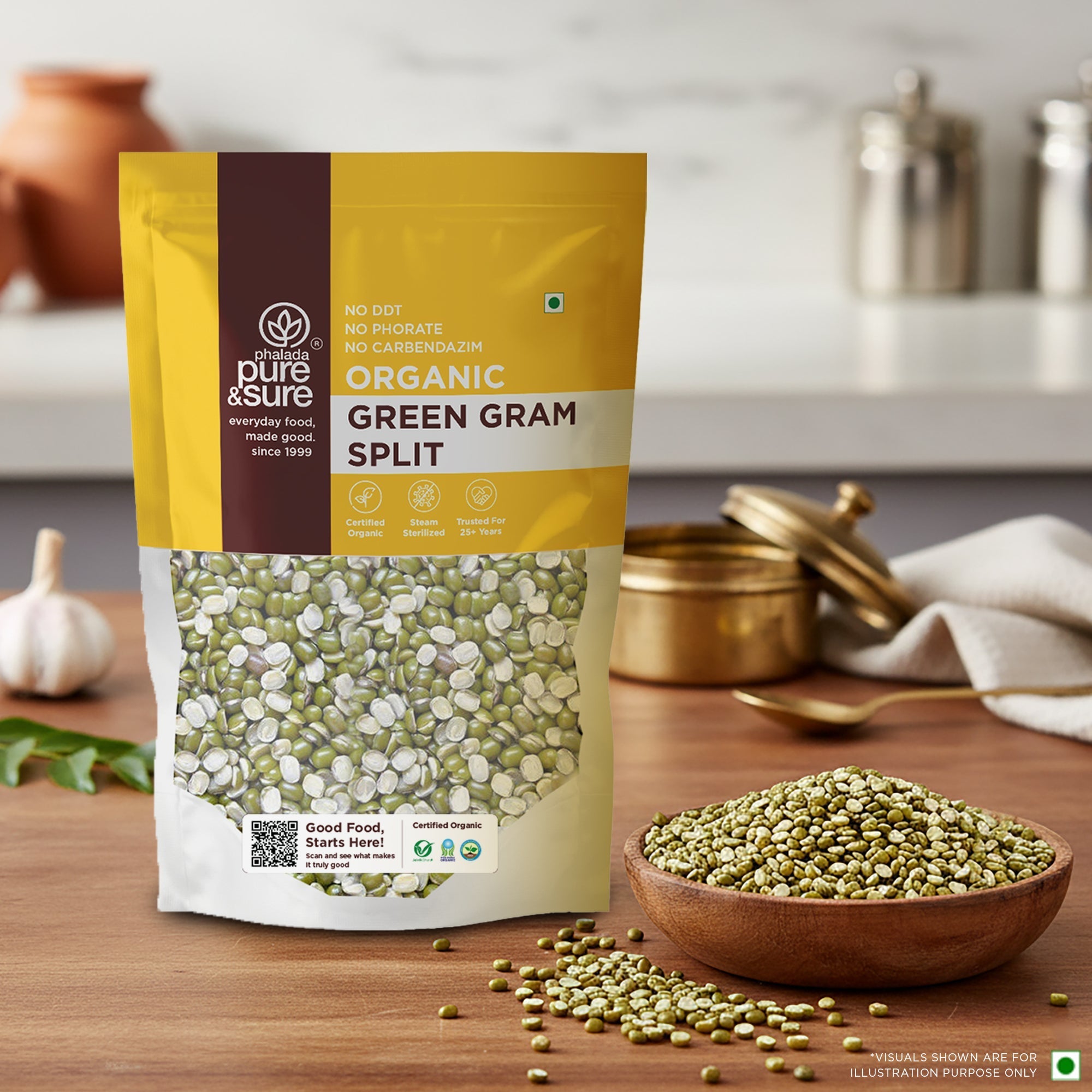 Pure & Sure Organic Green Gram Split - Distacart