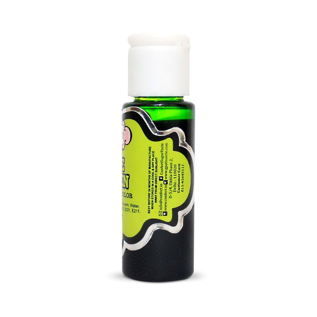 confect lime green gel color br b 20 gms b