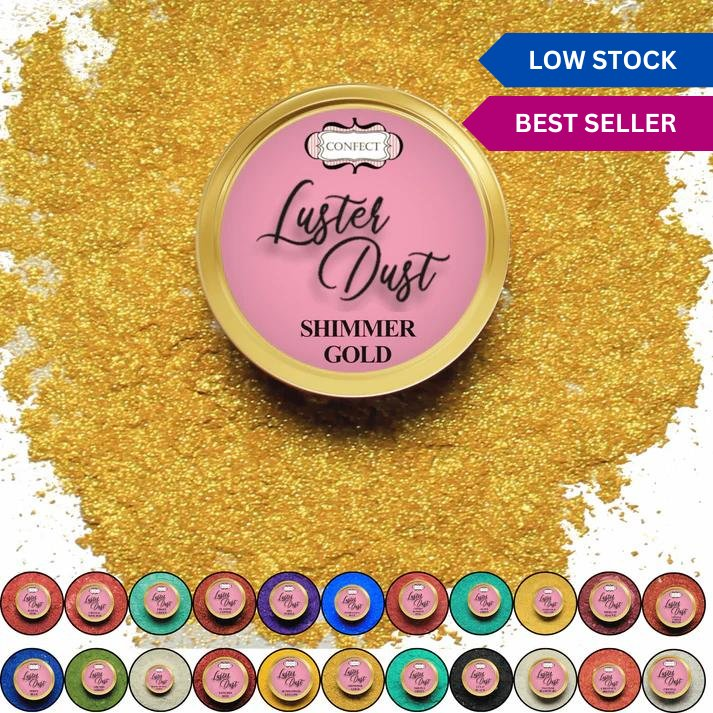 confect shimmer gold luster dust br b 5 gms b