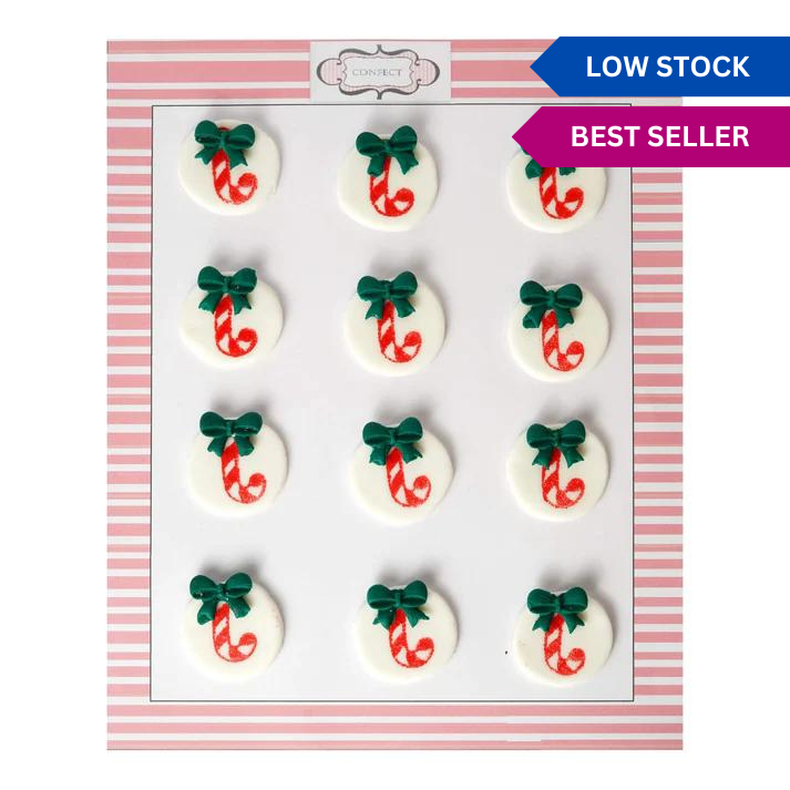 confect christmas candy cane red green cc 25 60 gms
