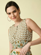 Myshka Women's Multi Floral Printed Top