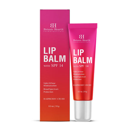 Botanic Hearth Raspberry SPF Lip Balm with Jojoba Oil, Vitamin E & Allantoin