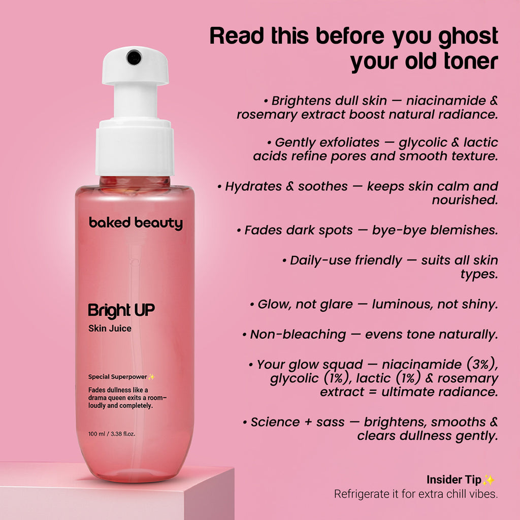 Baked Beauty Bright Up Skin Juice - Brightening Toner