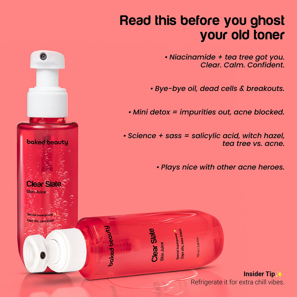 Baked Beauty Clear Slate Skin Juice - Anti Acne Toner