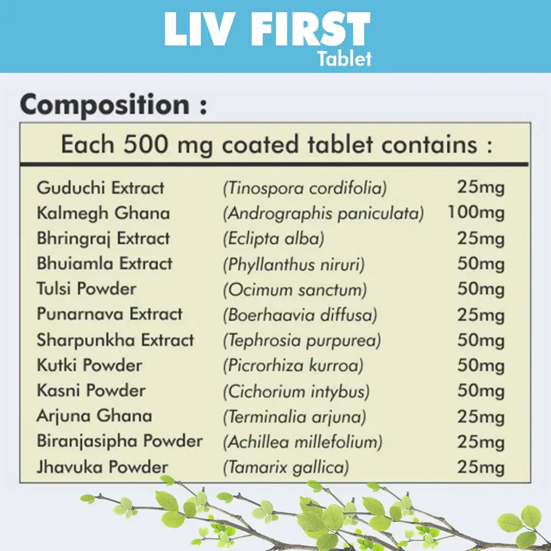 Herbal Hills Liv - First Liver Support Tablets - Distacart