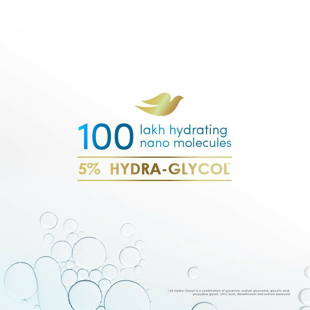 Dove Glycolic + Hydration Shampoo With 5% Hydra-Glycol For Upto 100 Hours Of Hydrated, Fluid Hair