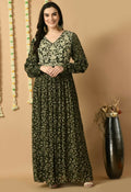 Joban Fashion Green Chinnon Kurta Set