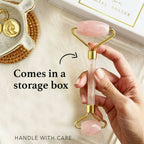 Ras Luxury Oils Rose Quartz Face Massager Roller