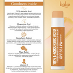 Bake 10% L-Ascorbic Acid Tinted Butter Brightening Lip Balm SPF 55 PA++++ - Distacart