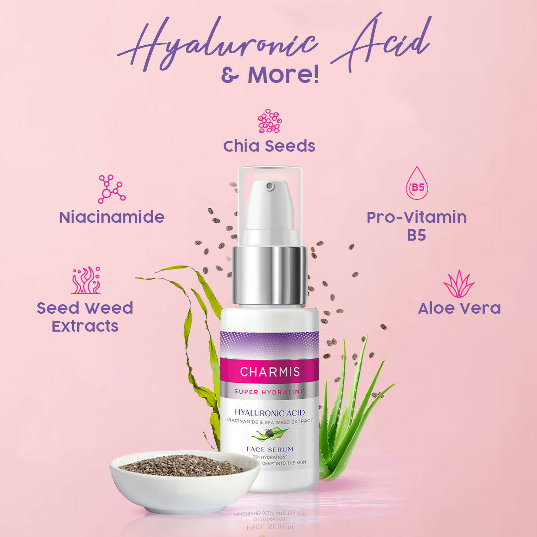 Charmis Super Hydrating Face Serum For 72h Hydration With Hyaluronic Acid