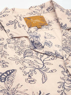 Off White Relaxed Floral Opaque Printed Casual Resort Shirt - Mahotsav