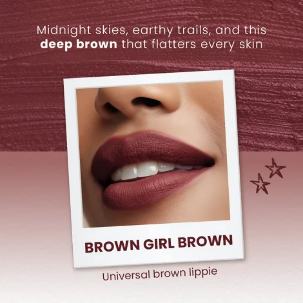 NY Bae Velvet Mousse Liquid Lipstick - Brown Girl Brown 10