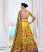 Wedding Designer Yellow Chinon Lehengha Choli - Anbazaar - Distacart
