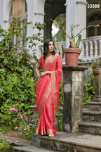 Gajri Kalyani Silk Woven Design Saree - Priyalaxmi