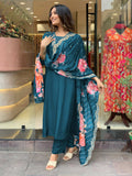 Yash Enterprise Morpankh Rayon Embroidery Party Wear Suit Set - Distacart