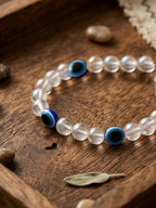 NVR White Crystal Evil Eye Bracelet for Men & Women - Distacart