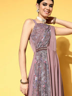 Ahalyaa Women's Traditional wear Dress - Mauve - Distacart