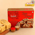 Zardosi Lustrous Rakhi And Soan Papdi Combo