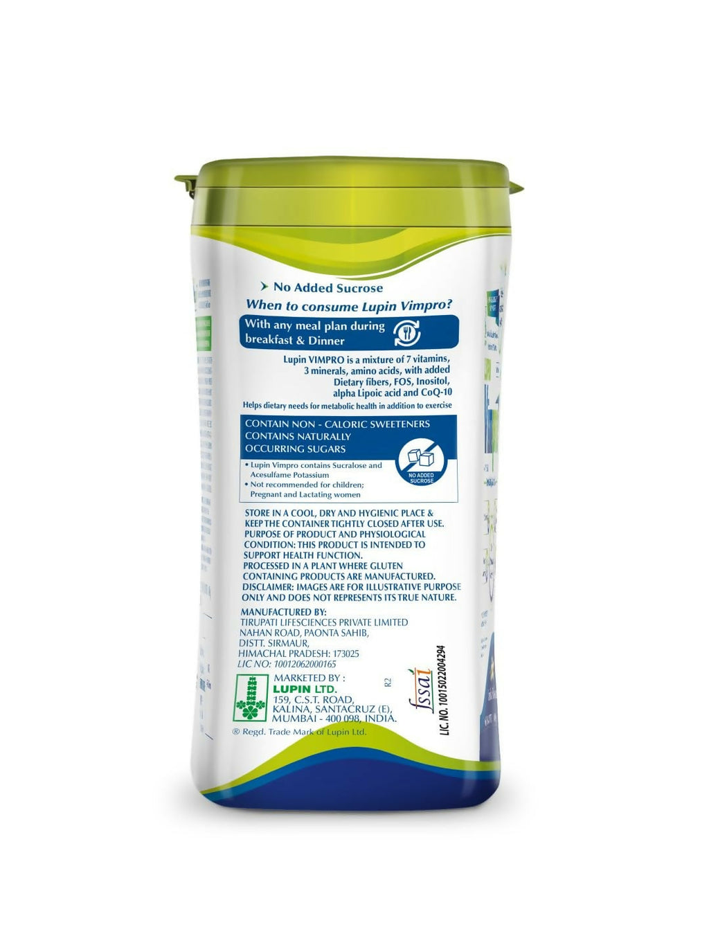 Lupin Vimpro Nutritional Vanilla Protein Powder - Distacart