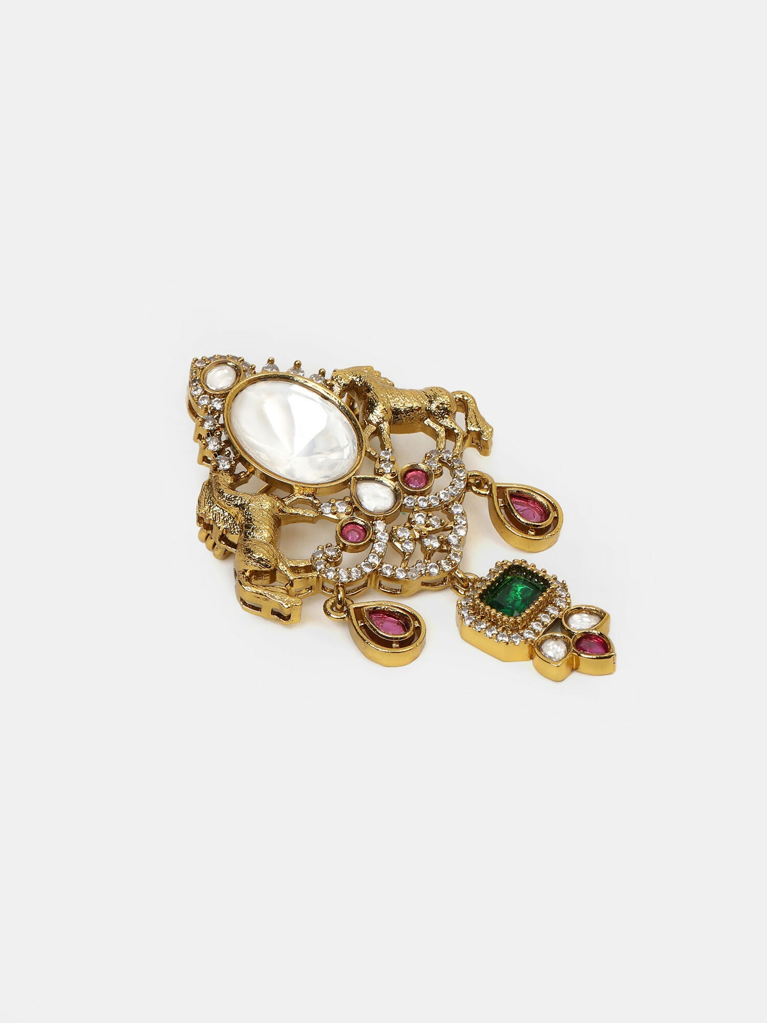 Ruby Raang Emerald Grace Brooch