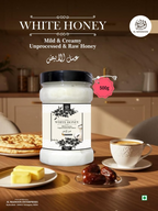 Al Masnoon White Honey Crystal Creamy & Unprocessed Raw Honey
