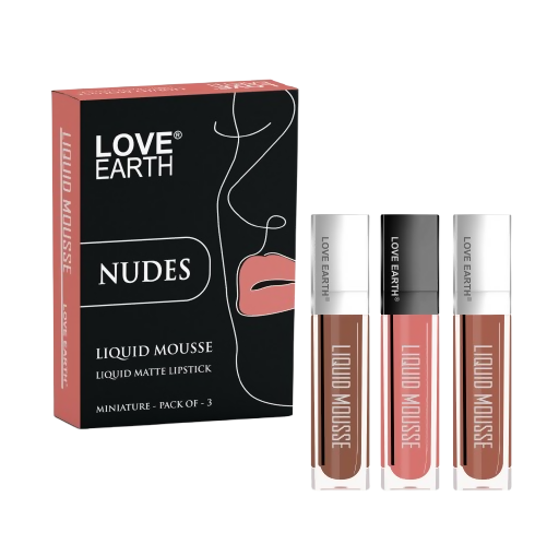 Love Earth Liquid Mousse Matte Lipstick - Nudes