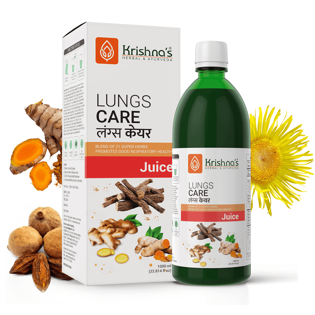 Krishna'S Herbal & Ayurveda Lungs Care Juice