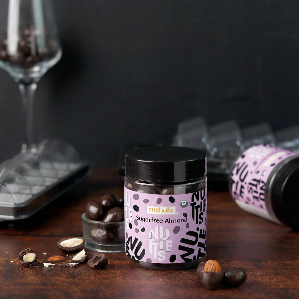 Dibha Ruchoks - Sugar Free Dragees With Single Almond Coated Chocolate