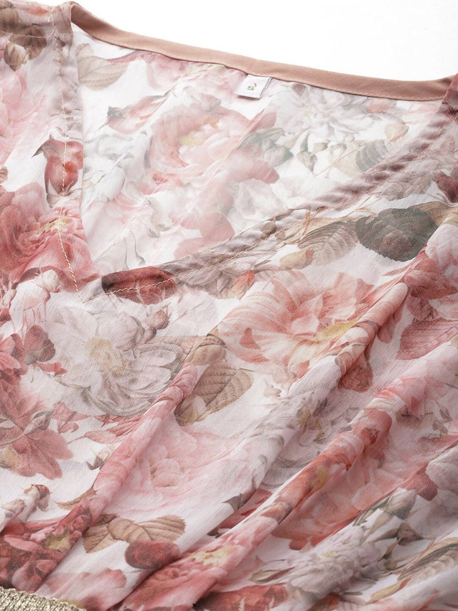 Ahalyaa Women's Traditional wear Dress - Brown