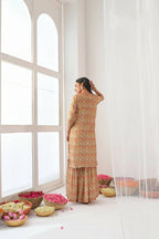 Designer Stylish Yellow Muslin Stitched Suit With Dupatta - Anbazaar - Distacart