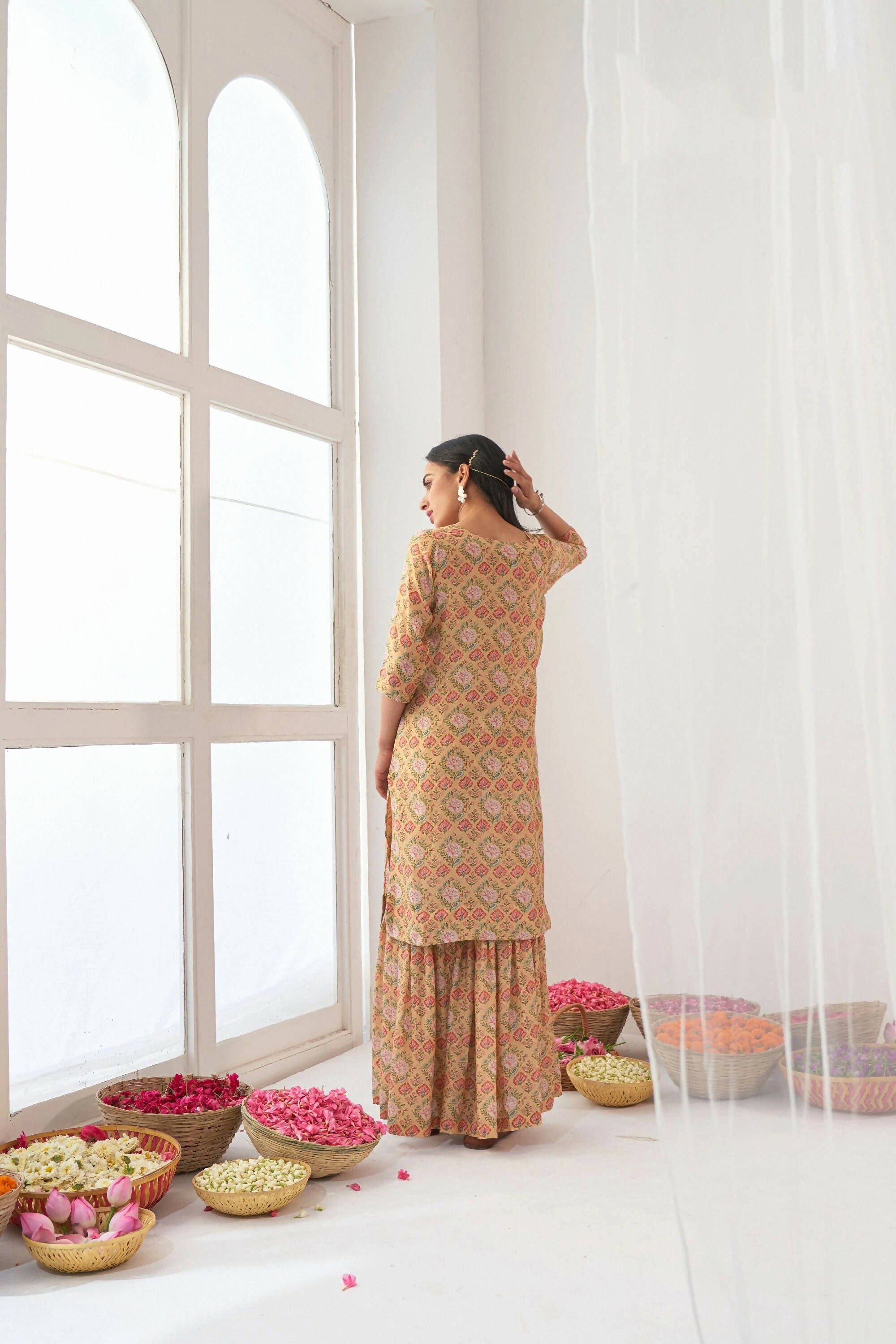 Designer Stylish Yellow Muslin Stitched Suit With Dupatta - Anbazaar - Distacart