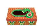Kundan HandiKrafts Mdf Tissue Box - Red And Yellow - Distacart