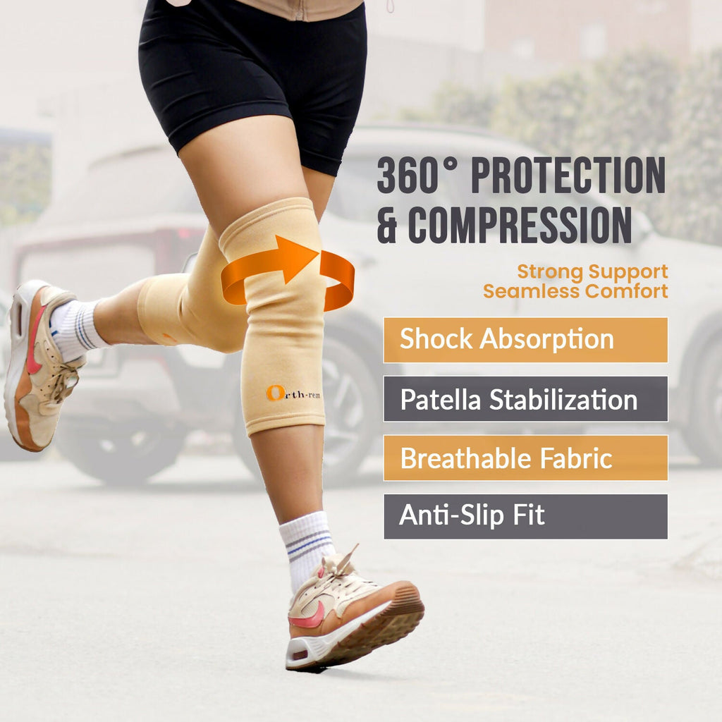 Orth-Rem Knee Cap Support For Men & Women (Pair) Knee Brace Pain Relief - Distacart
