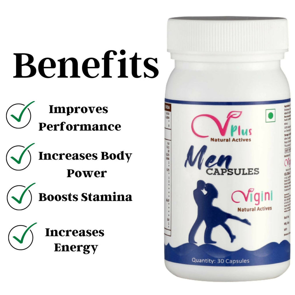 Vigini Natural Actives Men Capsules for Vitality Booster - Distacart