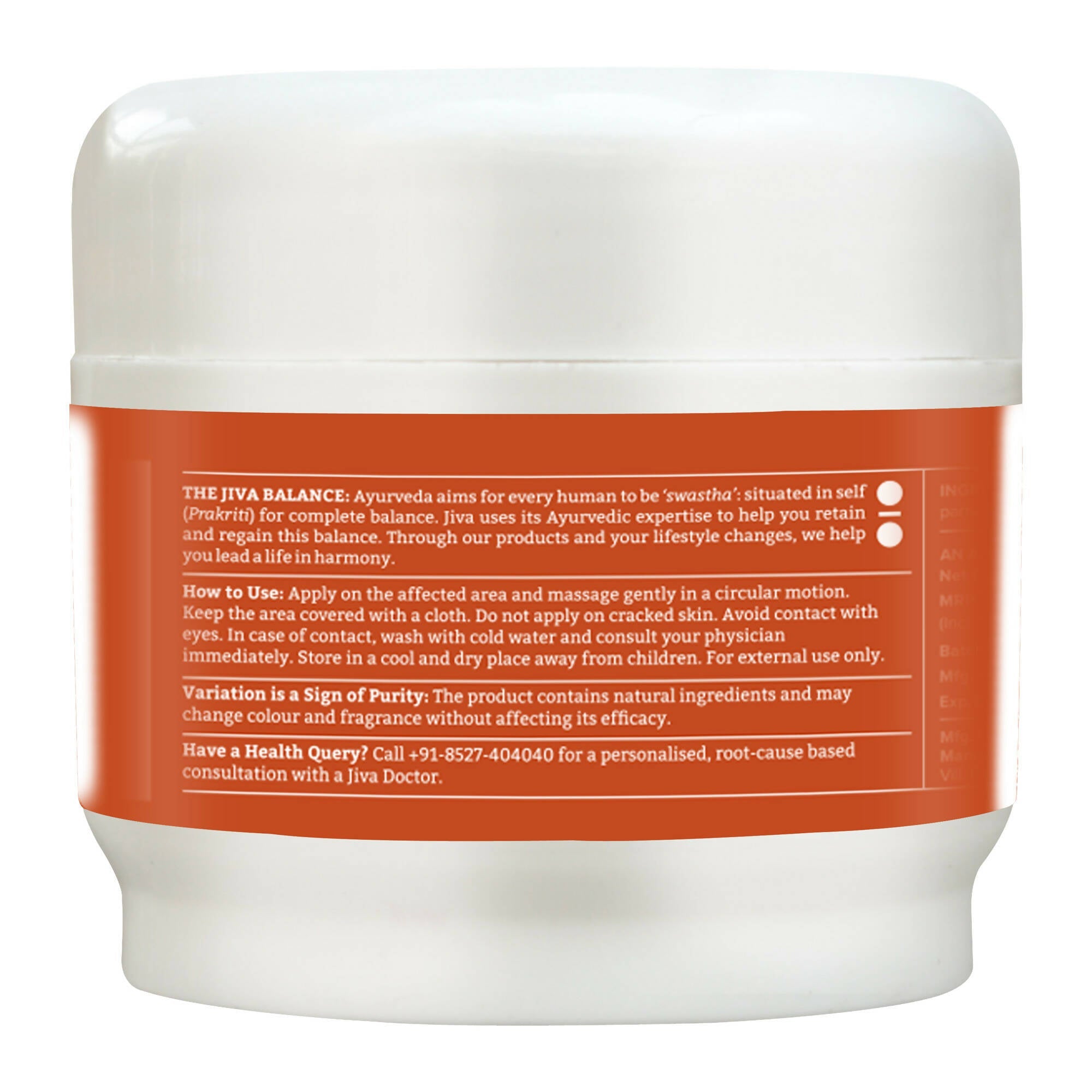 Jiva Ayurveda Pain Calm Balm - Distacart