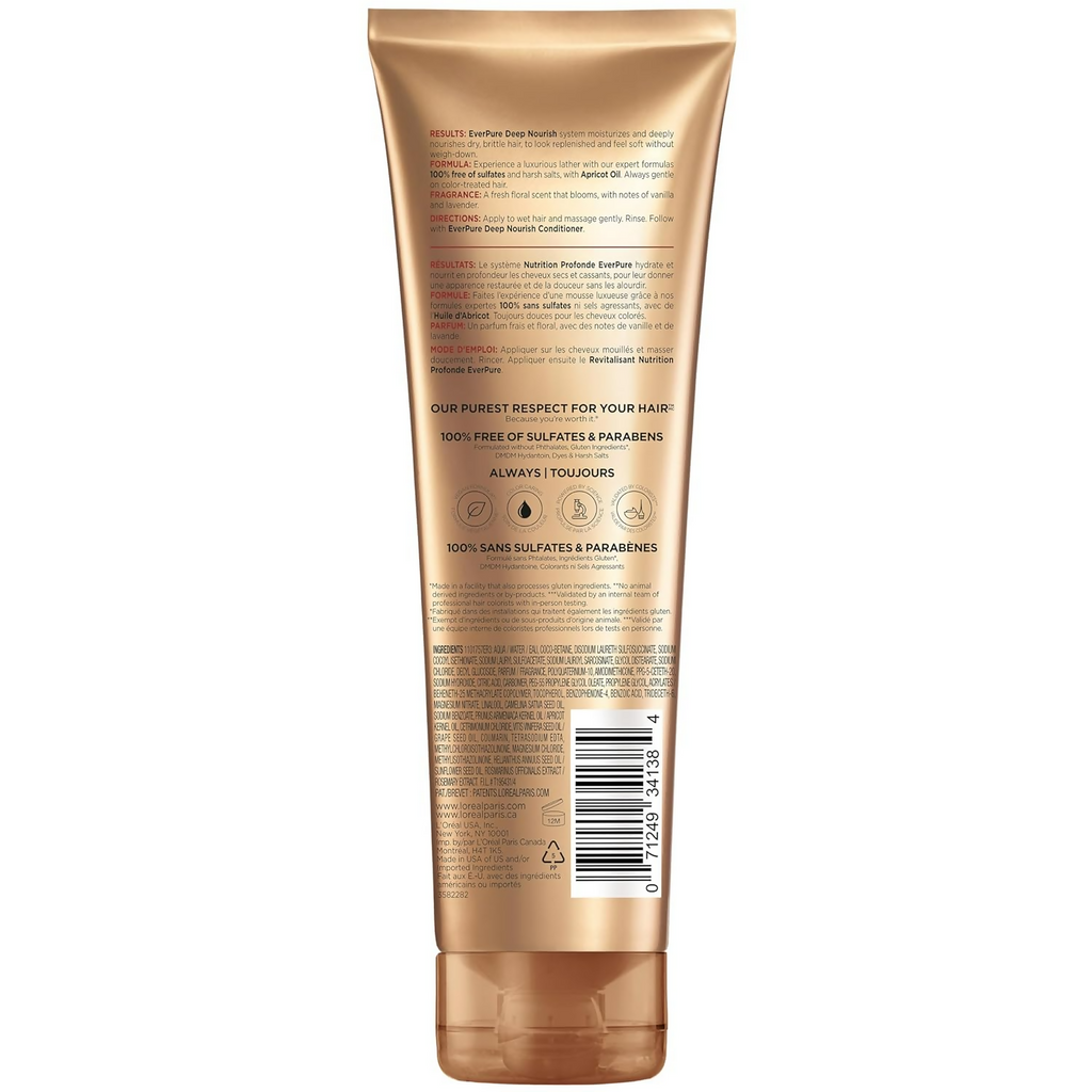 L'Oreal Paris Sulfate Free Moisture Shampoo (Evercreme Moisture Care Deep Nourish)