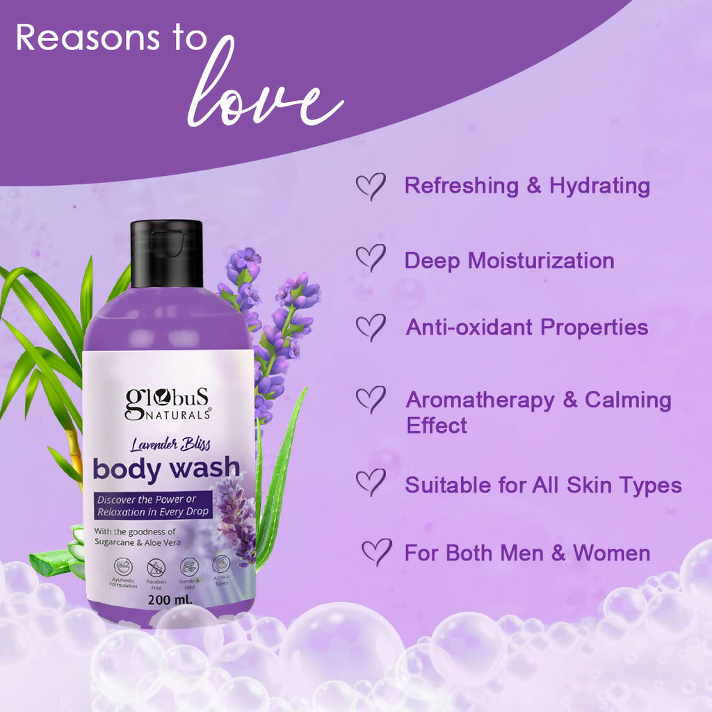 Globus Naturals Lavender Body Wash - Distacart