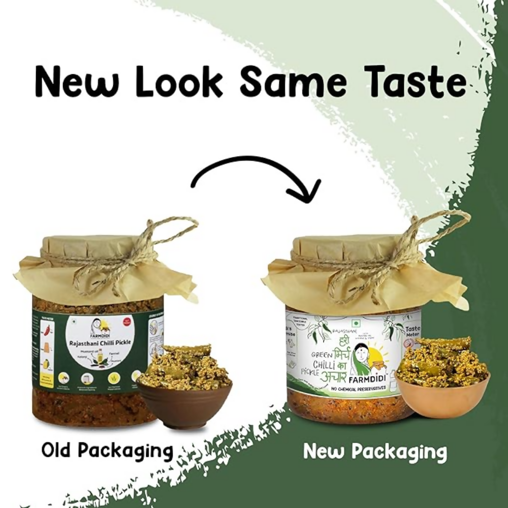 FarmDidi Rajasthani Green Chilli Pickle