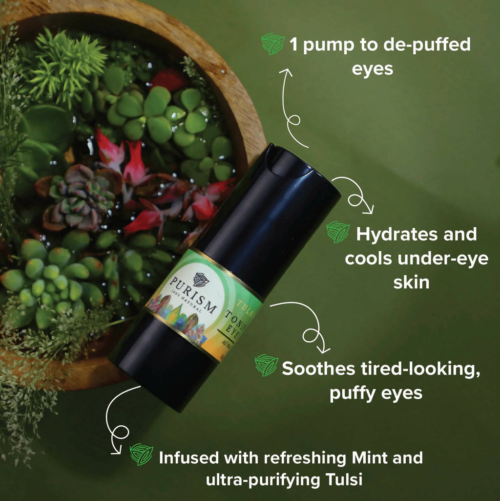 Purism Tulsi Mint Tonifying Eye Gel