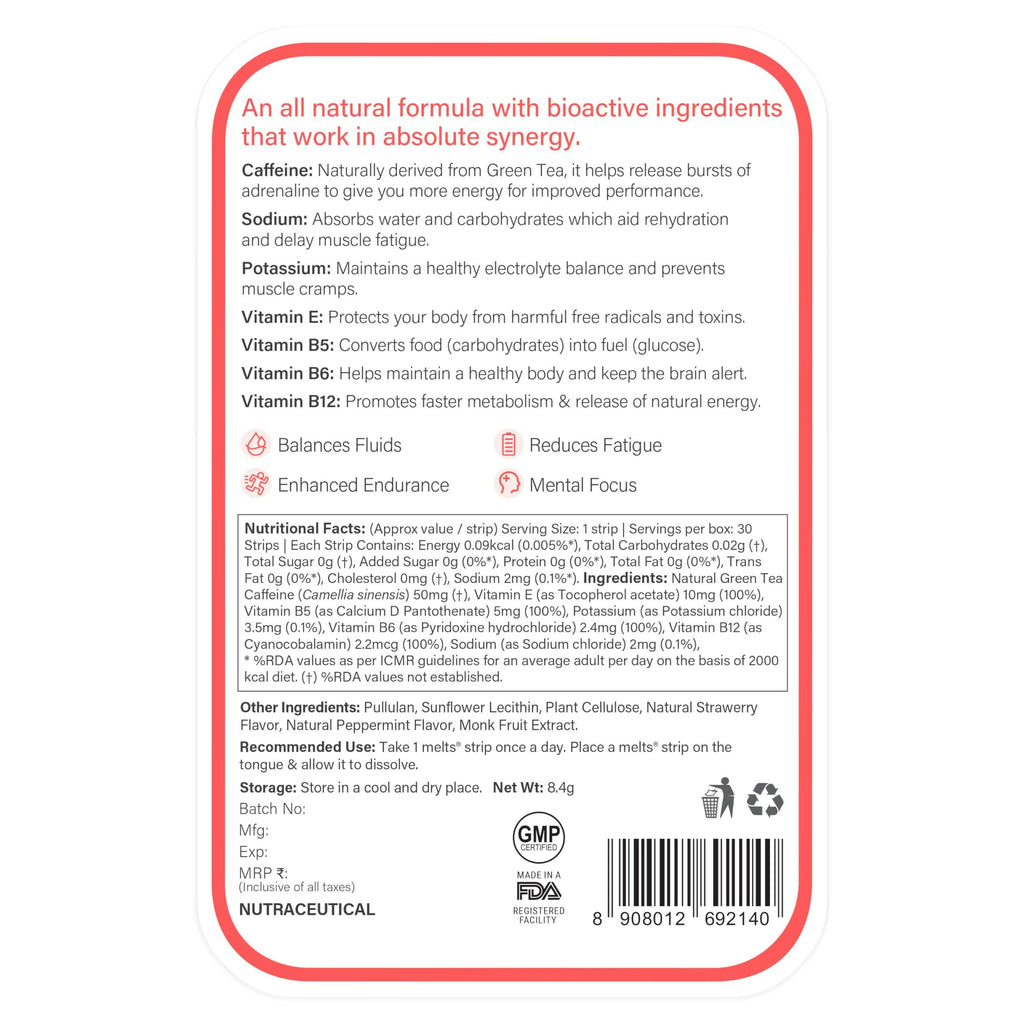 Wellbeing Nutrition Melts Restful Sleep & Instant Energy Oral Strips Combo