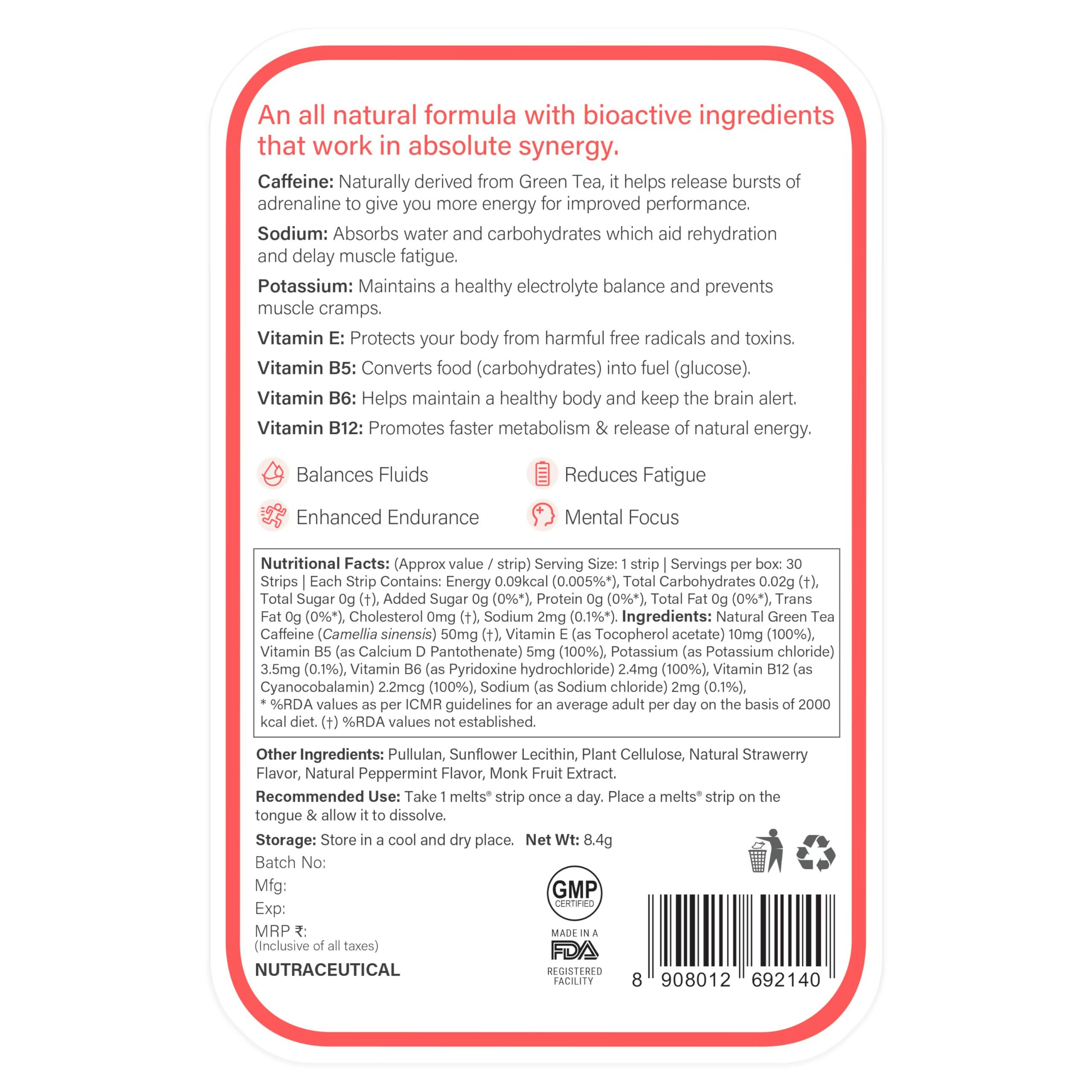 Wellbeing Nutrition Melts Restful Sleep & Instant Energy Oral Strips Combo