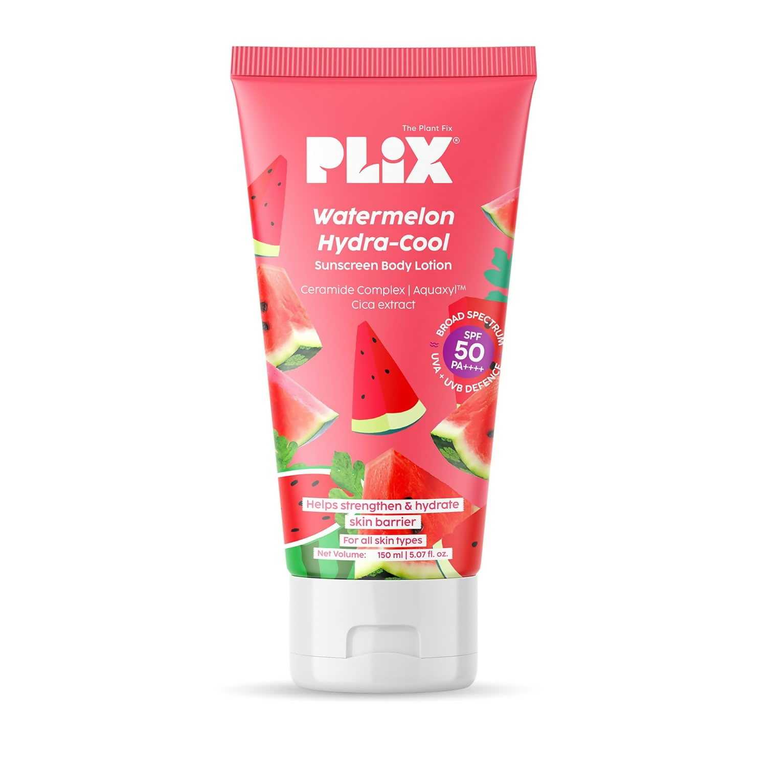 PLIX The Plant Fix Watermelon Hydra-Cool Sunscreen Body Lotion With Spf 50 Pa++++ - Distacart