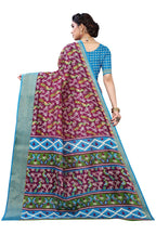 Vamika Beautiful Purple Linen Jari Border Saree (JANKI PURPLE) - Distacart