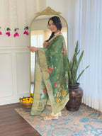 The52 Yellow Women's Viscose Chanderi Fabric Straight Kurta, Pant and Dupatta Set - Distacart
