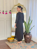 The52 Women's Viscose Chanderi Fabric Straight Kurta, Pant and Dupatta Set - Distacart