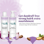 Kulsum's Kaya Kalp Red Onion Shampoo & Argan Oil Hair Conditioner Combo For Anti-Hair Fall, Silky, Soft & Smooth Hair